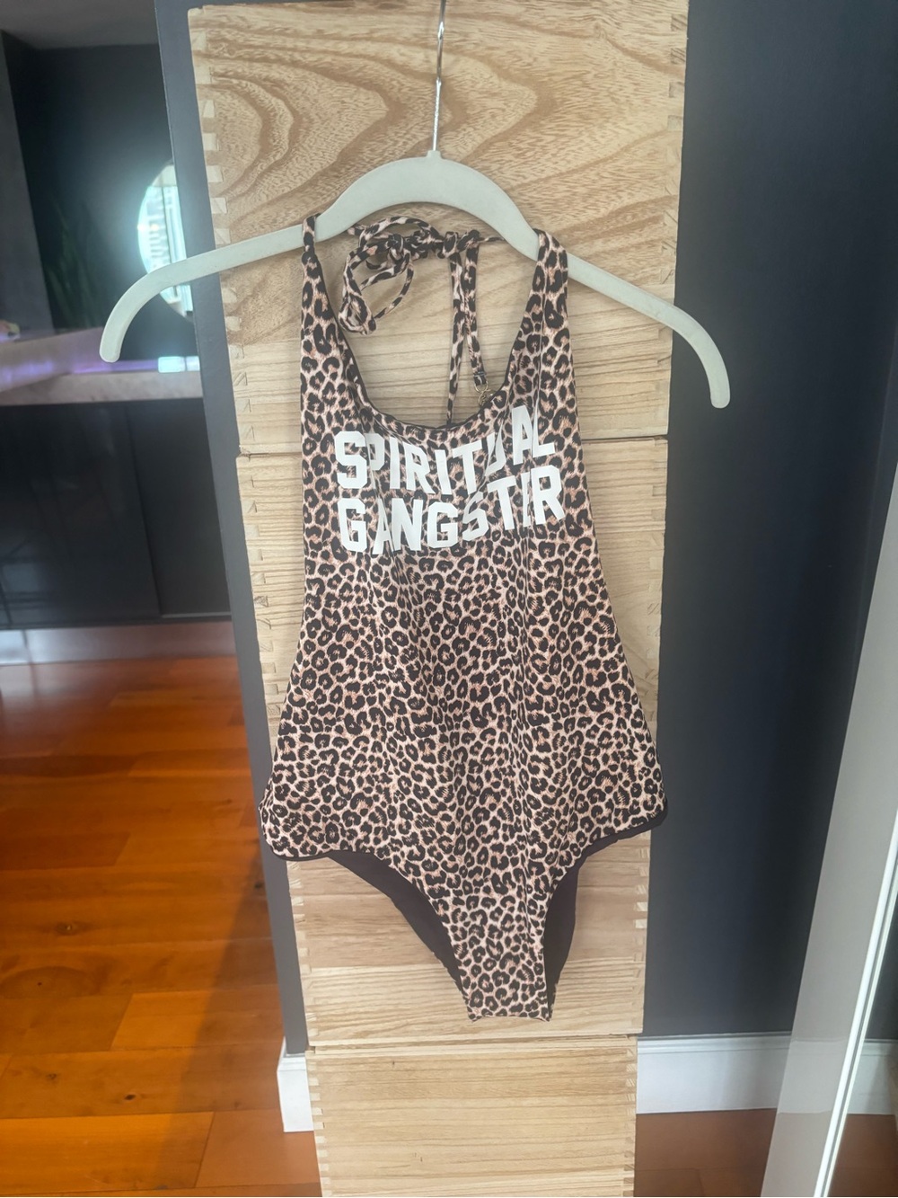 Spiritual Gangster Leopard One-Piece Swimsuit - Brown/Black